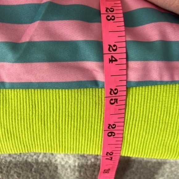 Women’s Pink And Green Striped Long Sleeve Top Size XL (12-14) NWOT - Picture 8 of 8
